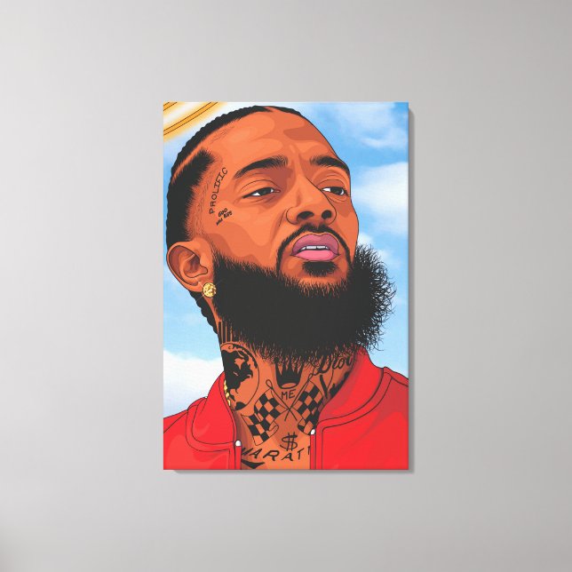 nipsey hussle canvas print (Front)