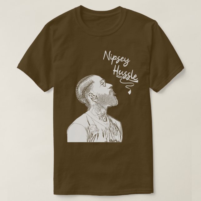 nipsey hussle minimalism in white T-Shirt (Design Front)