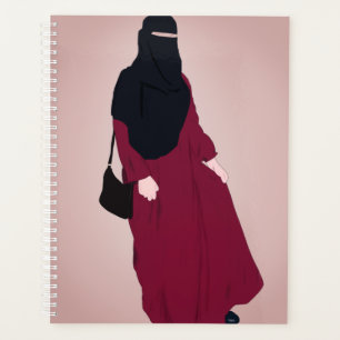Niqab - Muslimah - Hijab Hand drawn - Hijab Girl Planner