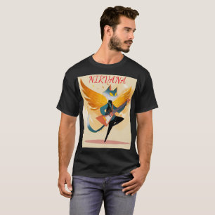 Nirvana Cat with Guitar & Wings – Men’s T-Shirt De