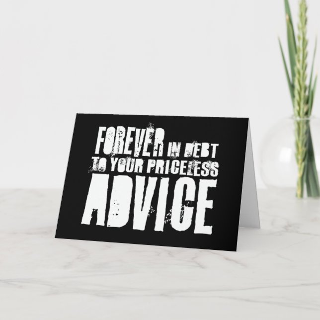 Nirvana Lyrics greetings card (Front)