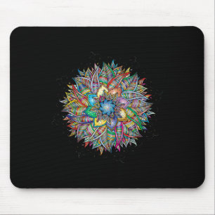 Nirvana Mandala Geometry Sacred Fractal Art Yoga M Mouse Pad
