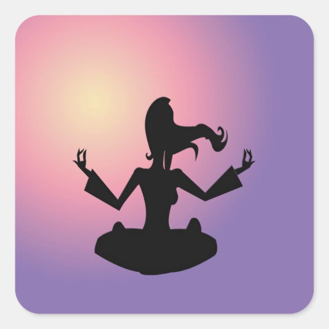 nirvana square sticker (Front)