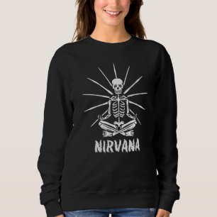 nirvana yoga skeleton sweatshirt