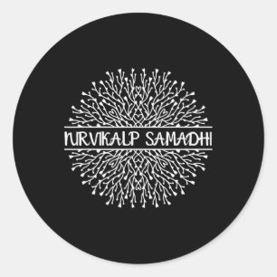 Nirvikalp Samadhi Mandala Sacred Fractal Geometry Classic Round Sticker