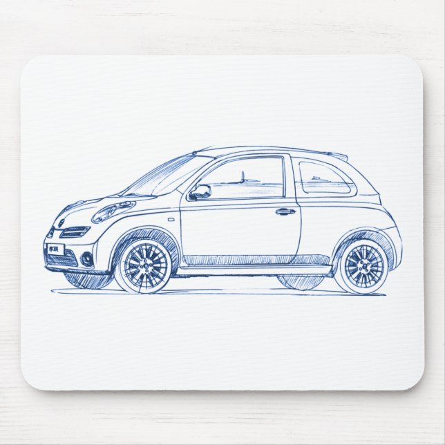Nis Micra 2008 Mouse Pad (Front)
