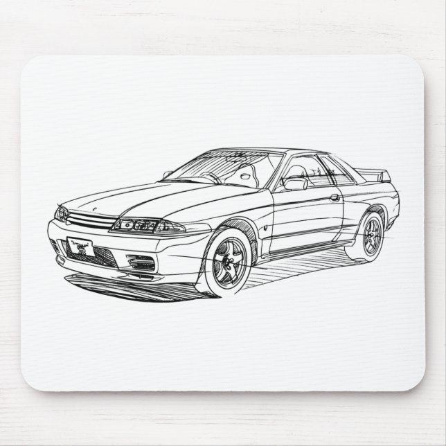 Nis Skyline GTR R32 Mouse Pad (Front)