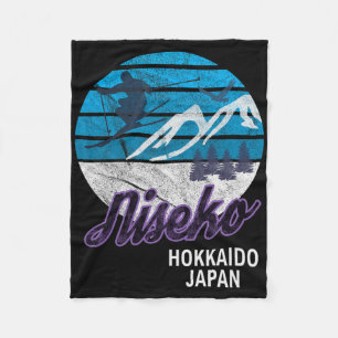 Niseko Hokkaido Island Japan Ski Resort Snowboardi Fleece Blanket