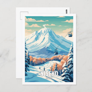 Niseko Japan Famous Travel Places Postcard
