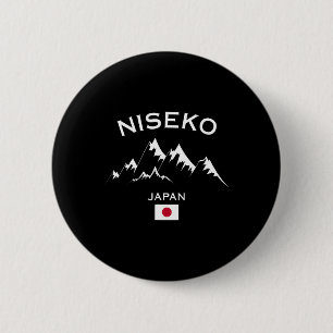 Niseko Japan Ski Resort Hokkaido Japanese Mountain 6 Cm Round Badge
