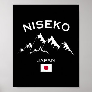 Niseko Japan Ski Resort Hokkaido Japanese Mountain Poster