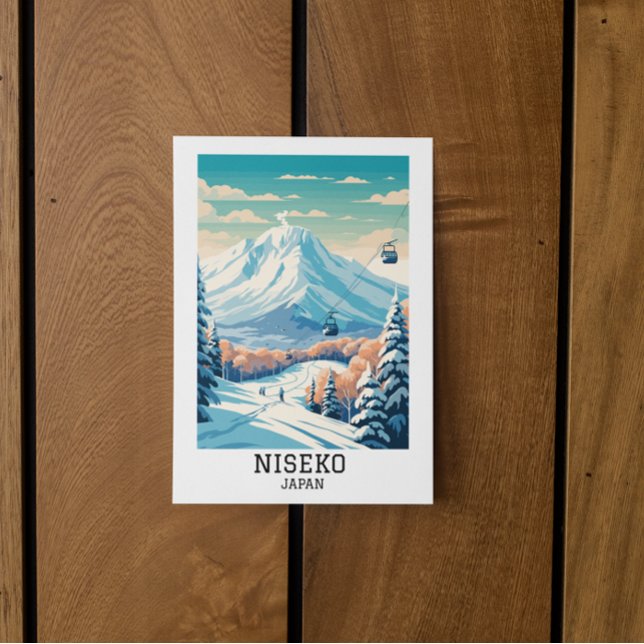 Niseko Japan Winter Travel  Postcard (niseko japan travel postcard)
