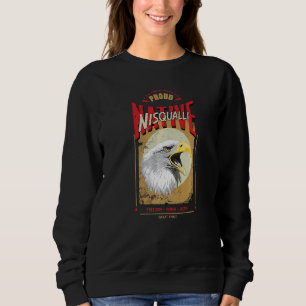 Nisqualli Native American Eagle Spirit Vintage Hon Sweatshirt