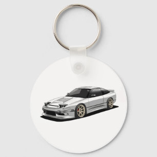 nissan 240sx hand drawn artwork  key ring