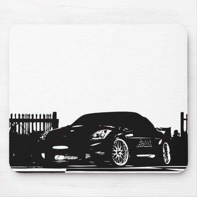 Nissan 350Z Black Mouse Pad (Front)