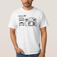 nissan 350z blue print shirt