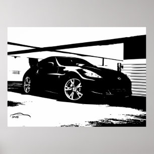 Nissan 370Z Roof Top Poster