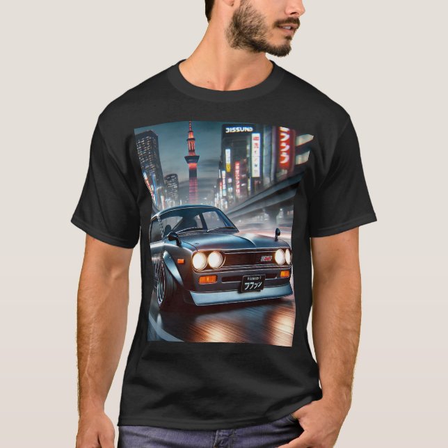 Nissan Datsun 510 Japanese Car tokyo T-Shirt (Front)