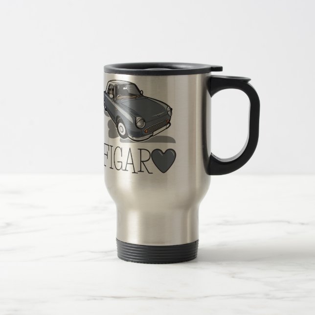 Nissan Figaro Lapiz Grey Travel Mug (Right)