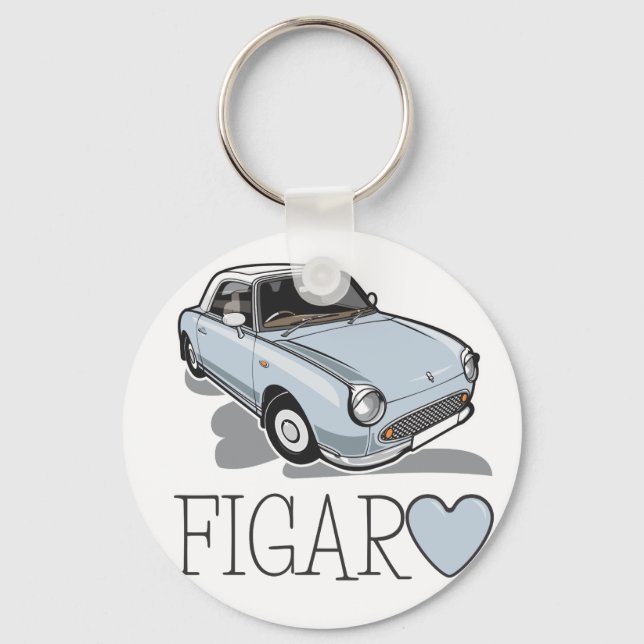 Nissan Figaro Pale Aqua Key Ring (Front)
