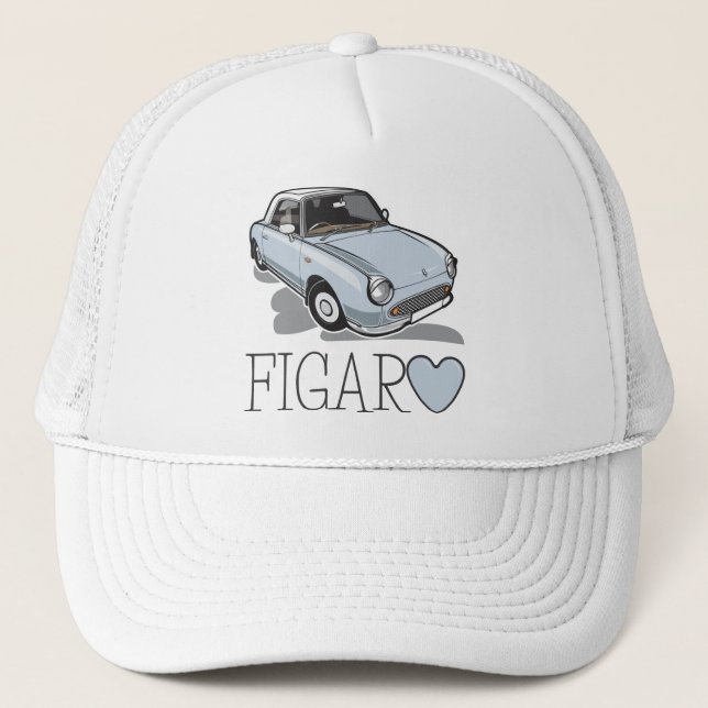 Nissan Figaro Pale Aqua Trucker Hat (Front)