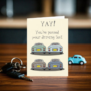 Nissan Figaro Yay! Driving Test Congrats Card