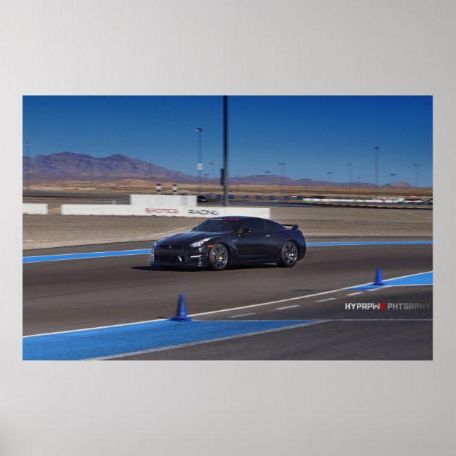 Nissan GT-R R35 on the Track Poster (Front)