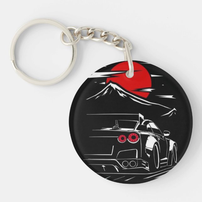 Nissan GTR R35, car,Acrylic keyring (Front)