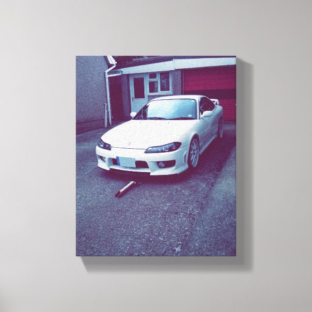 Nissan S15 Silvia Spec R Aero Canvas Print (Front)