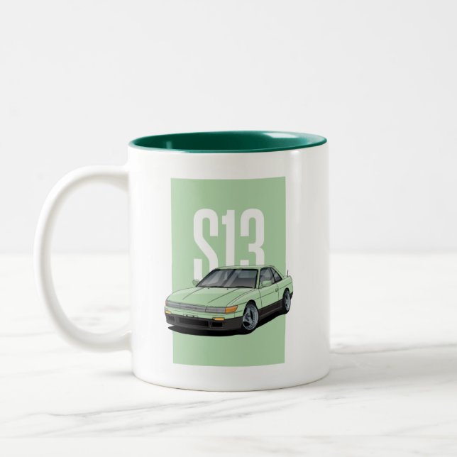 Nissan Silvia S13 Two-Tone Coffee Mug (Left)