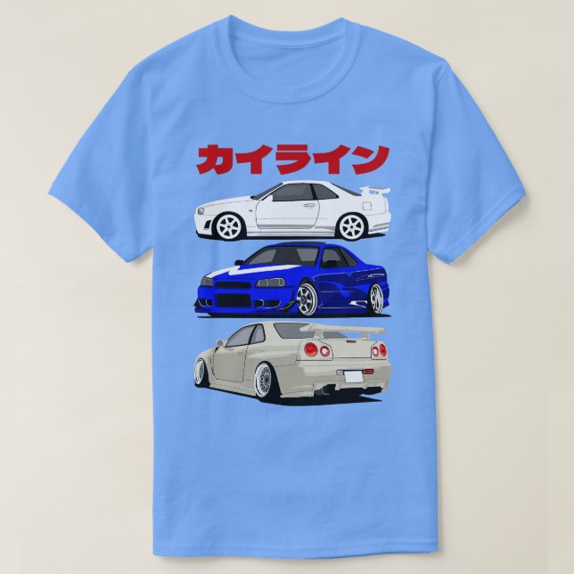 Nissan Skyline gtr r34 T-Shirt (Design Front)
