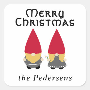 Nisse Folk - Personalized Square Sticker