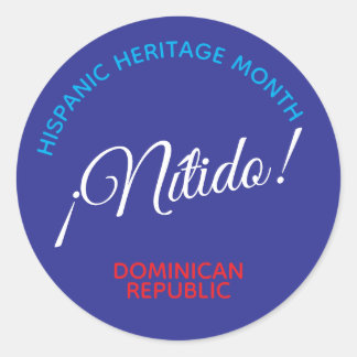 Nitido! Dominican Republic Classic Round Sticker