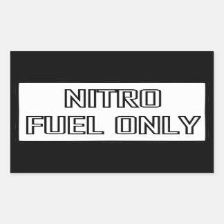 Nitro Fuel Only Toolbox Rectangular Sticker