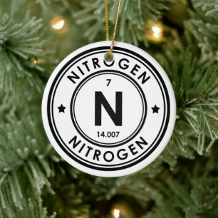 Nitrogen Element Ceramic Ornament
