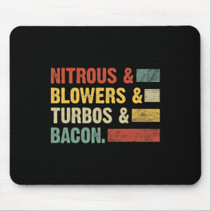 Nitrous Blowers Turbos Bycon Food Retro Bbq Meat Mouse Pad