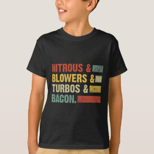 Nitrous Blowers Turbos Bycon Food Retro Bbq Meat  T-Shirt