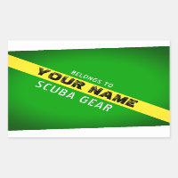 NITROX FLAG. MARK EQUIPMENT WITH PERSONAL NAME