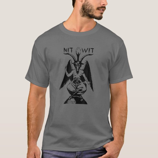 NitWit Music Rapper Baphomet Design T-Shirt (Front)