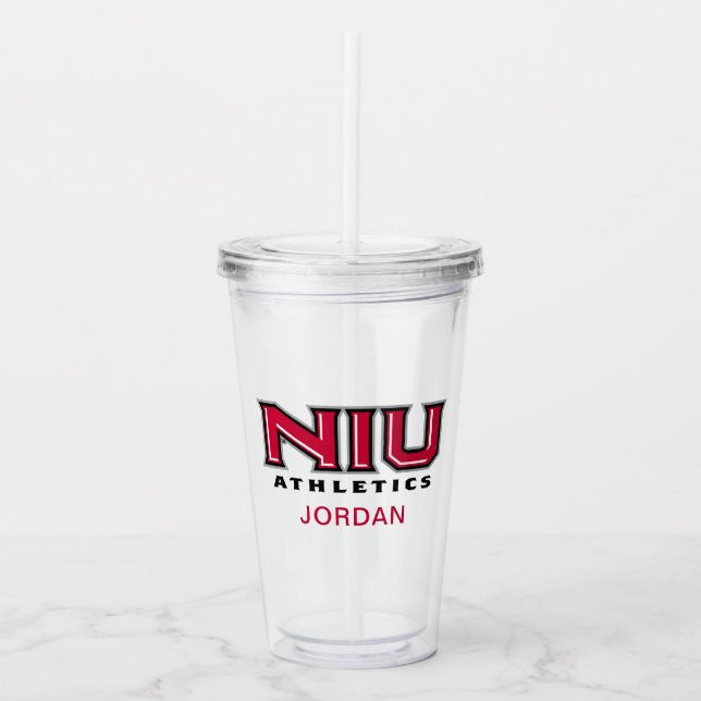 NIU Athletics Acrylic Tumbler (Front)