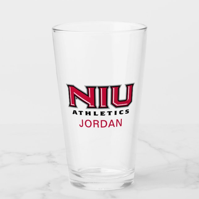 NIU Athletics Glass (Front)