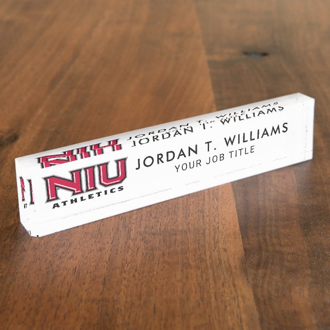 NIU Athletics Nameplate (Side)