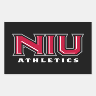 NIU Athletics Rectangular Sticker