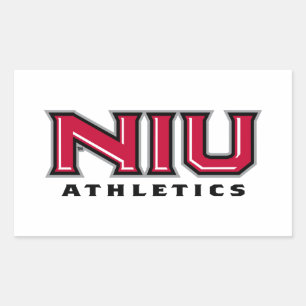 NIU Athletics Rectangular Sticker