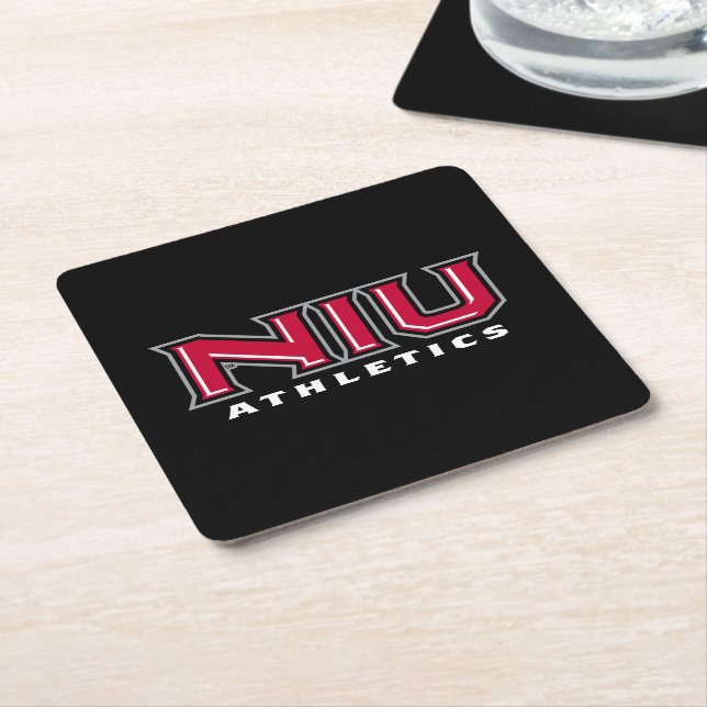 NIU Athletics Square Paper Coaster (Angled)