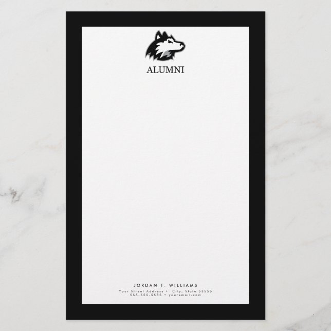 NIU Huskies Alumni Stationery (Front)