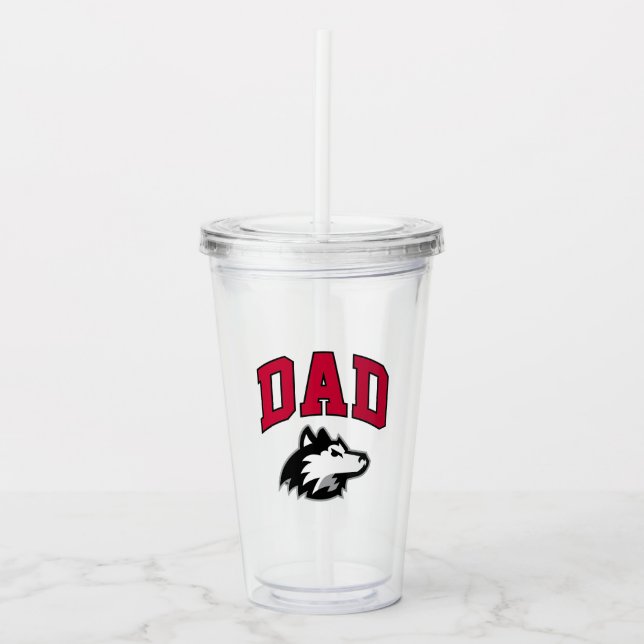 NIU Huskies Dad Acrylic Tumbler (Front)