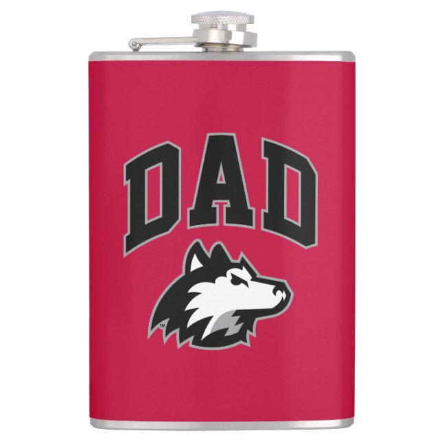 NIU Huskies Dad Hip Flask (Front)