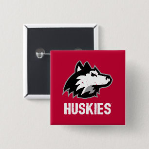 NIU Huskies Distressed 15 Cm Square Badge