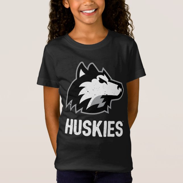NIU Huskies Distressed T-Shirt (Front)